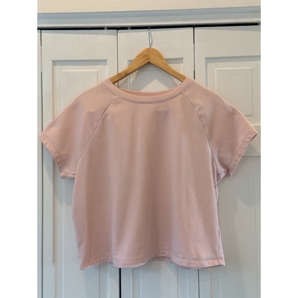 Columbia Performance Fishing Gear Womens L Pink Crop Top Shirt UV Protection
